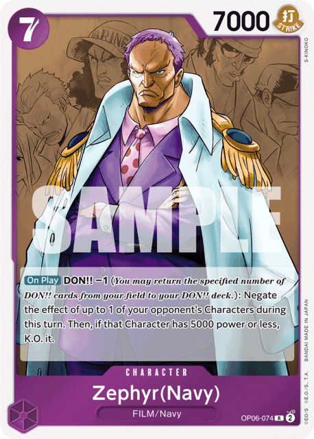 Zephyr (Navy) (Foil) (74) — Wings of the Captain