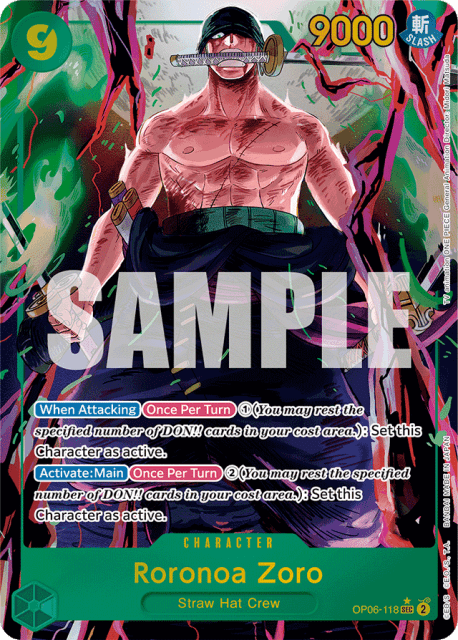 Roronoa Zoro (Alt Art) (118) — Wings of the Captain