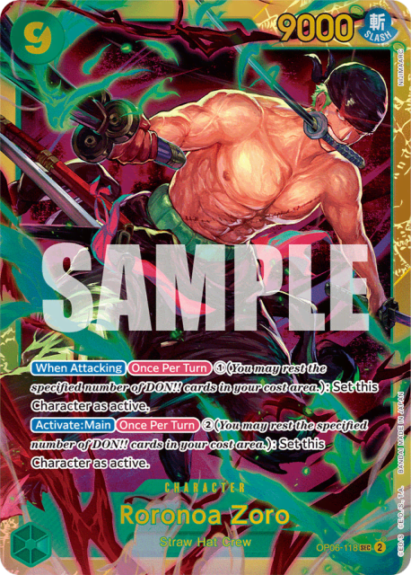 Roronoa Zoro (Foil) (118) — Wings of the Captain
