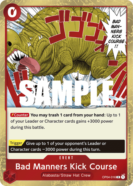 Bad Manners Kick Course (Foil) (16) — Kingdoms of Intrigue