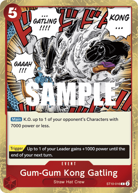 Gum-Gum Kong Gatling (Foil) (16) — Ultra Deck: The Three Captains