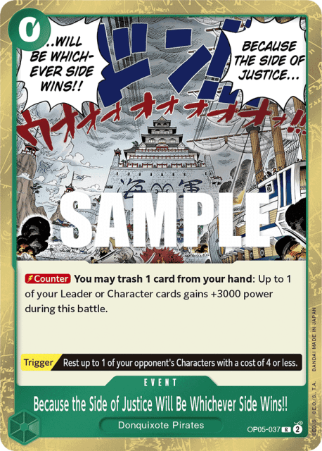 Because the Side of Justice Will Be Whichever Side Wins!! (Foil) (37) — Awakening of the New Era