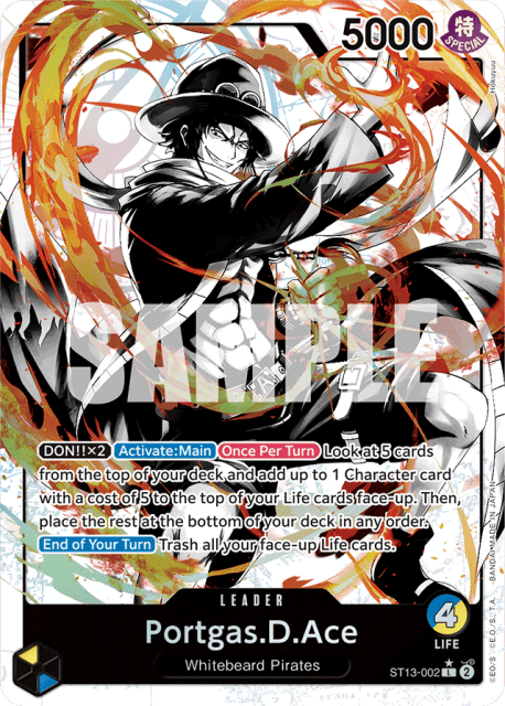 Portgas.D.Ace (Alt Art) (2) — Ultra Deck: The Three Brothers