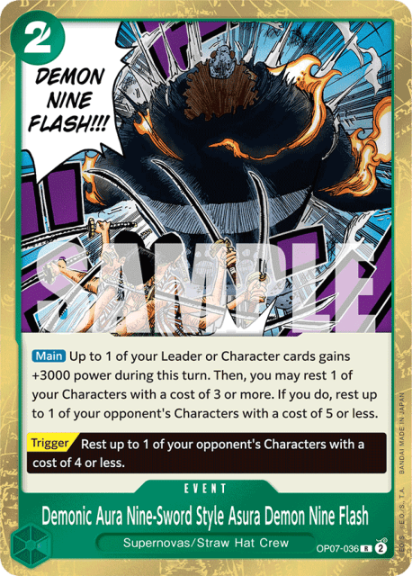 Demonic Aura Nine-Sword Style Asura Demon Nine Flash (Foil) (36) — 500 Years In The Future