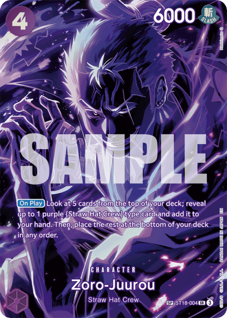 Zoro-Juurou (Special Alt Art) (4) — PURPLE Monkey.D.Luffy