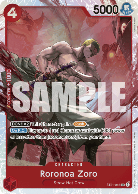 Roronoa Zoro (Foil) (15) — EX Gear 5
