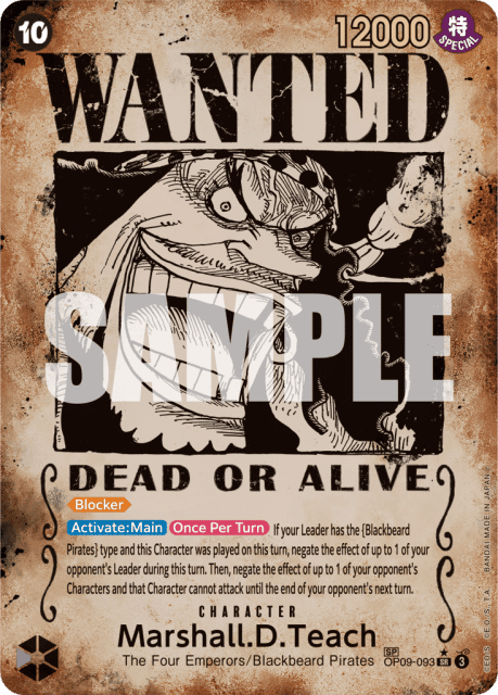 Marshall.D.Teach (Wanted Poster) (93) — Emperors In The New World