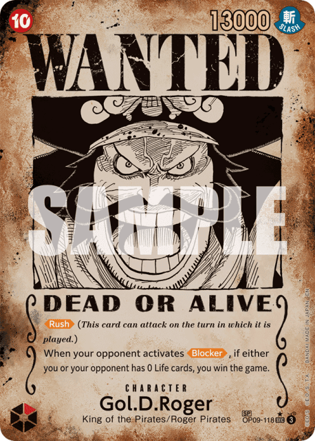 Gol.D.Roger (Wanted Poster) (118) — Emperors In The New World
