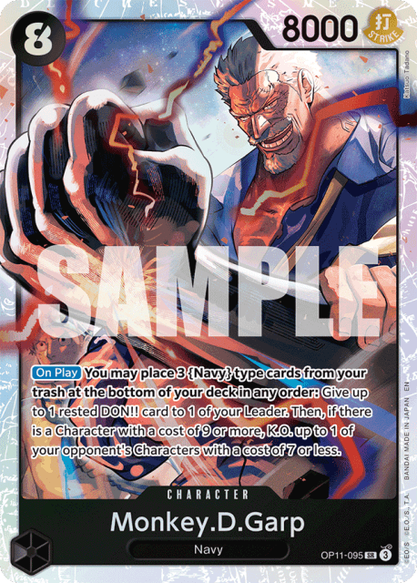 Monkey.D.Garp (Foil) (95) — A Fist Of Divine Speed