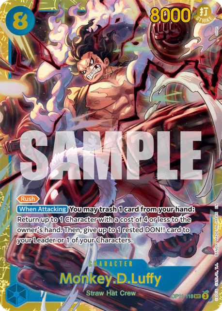 Monkey.D.Luffy (Foil) (118) — A Fist Of Divine Speed