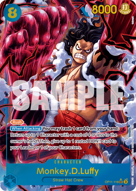 Monkey.D.Luffy (Alt Art) (118) — A Fist Of Divine Speed