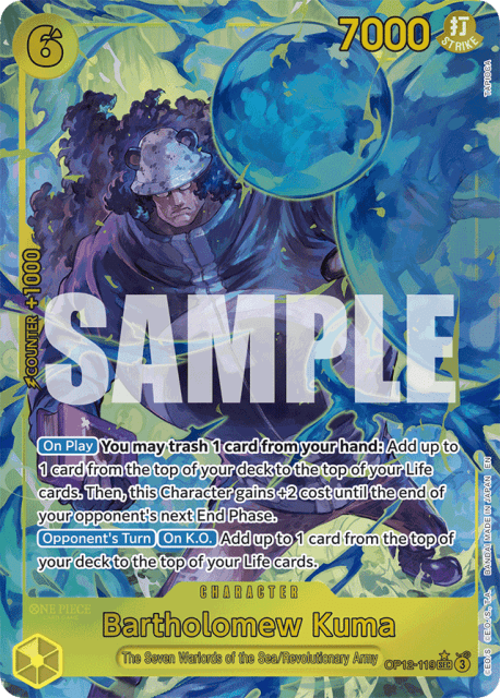 Bartholomew Kuma (Alt Art) (119) — Legacy of the Master