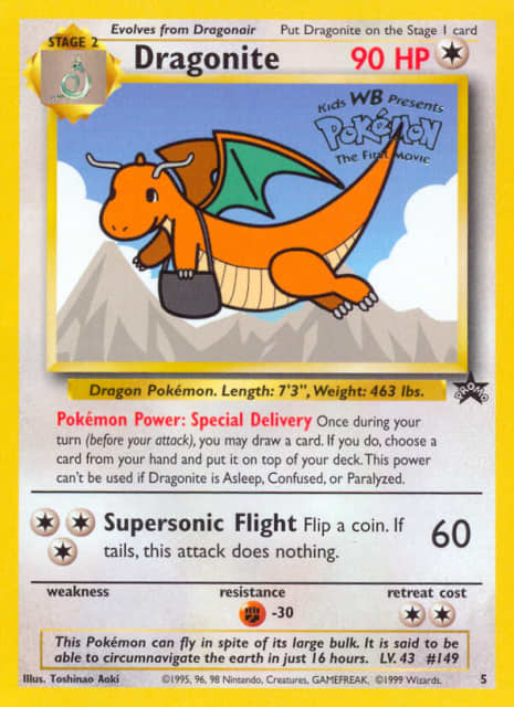 Dragonite (5) — Wizards Black Star Promos
