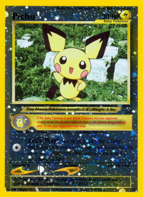 Pichu (Reverse Holofoil) (35) — Wizards Black Star Promos