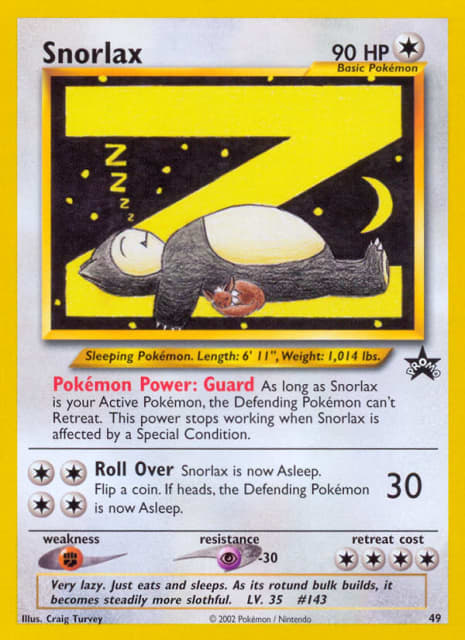 Snorlax (49) — Wizards Black Star Promos