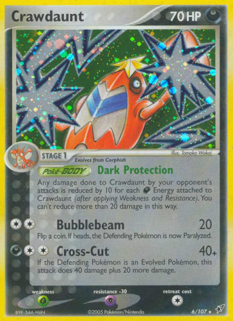 Crawdaunt (Holofoil) (6) — Deoxys
