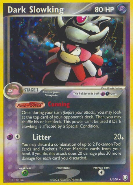 Dark Slowking (Holofoil) (9) — Team Rocket Returns