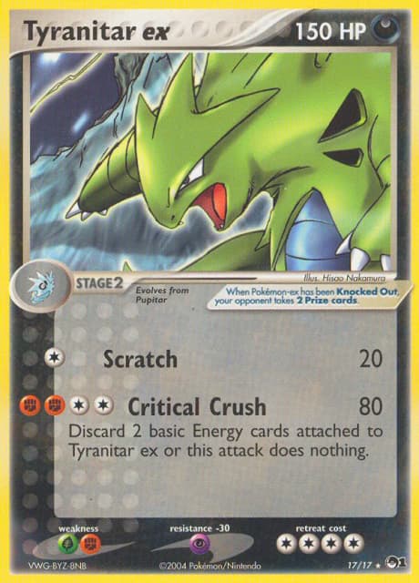 Tyranitar ex (Holofoil) (17) — POP Series 1