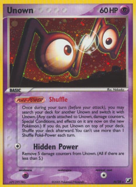 Unown (Holofoil) (N) — Unseen Forces