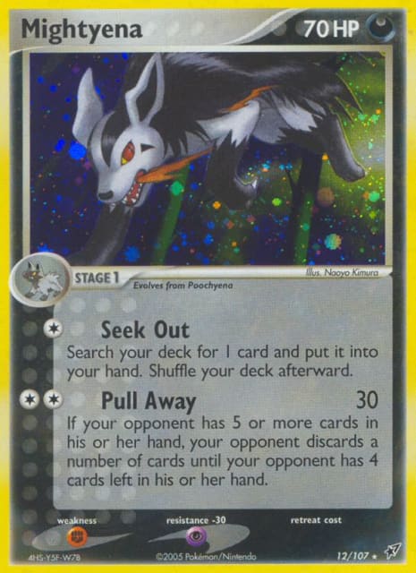 Mightyena (Reverse Holofoil) (12) — Deoxys