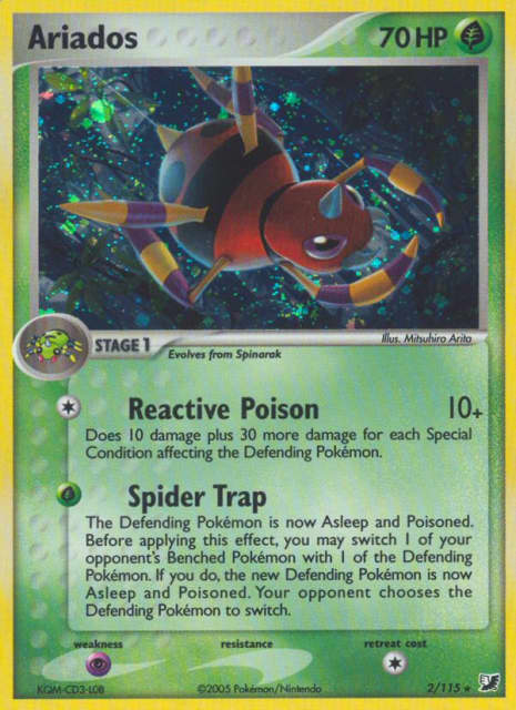 Ariados (Reverse Holofoil) (2) — Unseen Forces