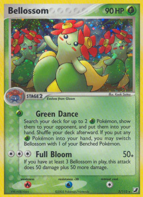 Bellossom (Holofoil) (3) — Unseen Forces