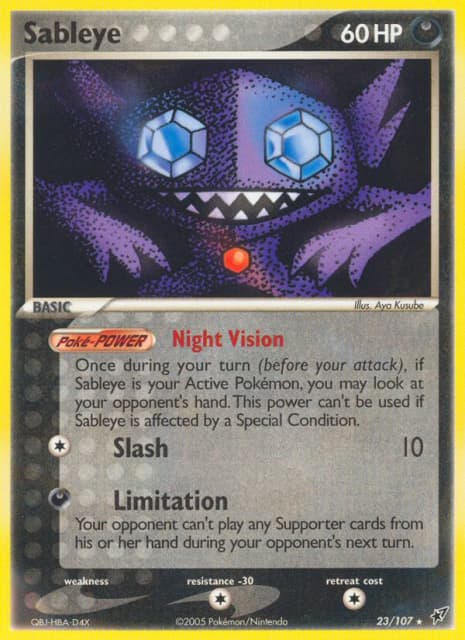 Sableye (Reverse Holofoil) (23) — Deoxys