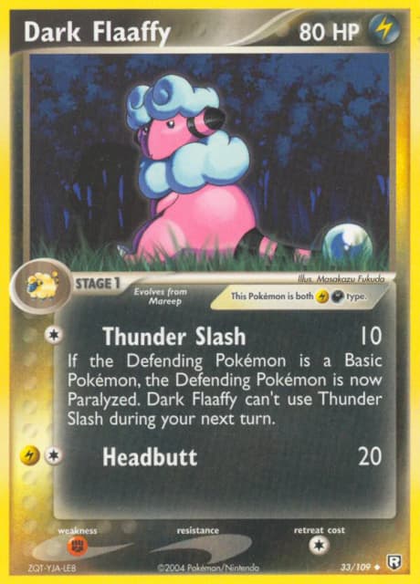 Dark Flaaffy (Reverse Holofoil) (33) — Team Rocket Returns