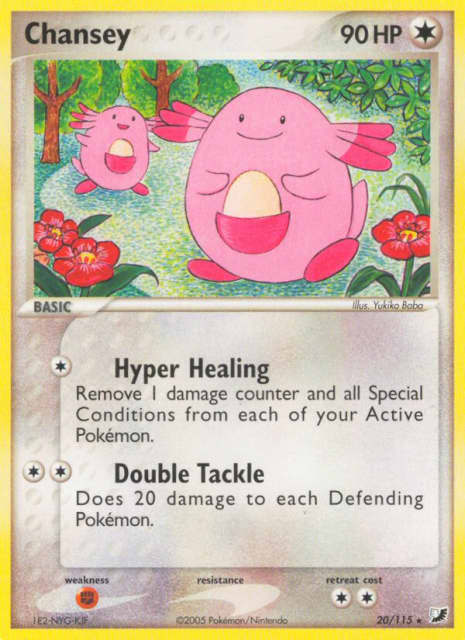 Chansey (Reverse Holofoil) (20) — Unseen Forces