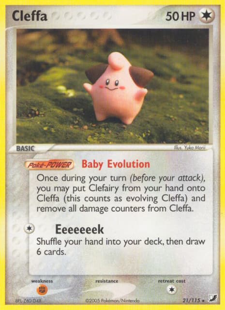 Cleffa (Reverse Holofoil) (21) — Unseen Forces