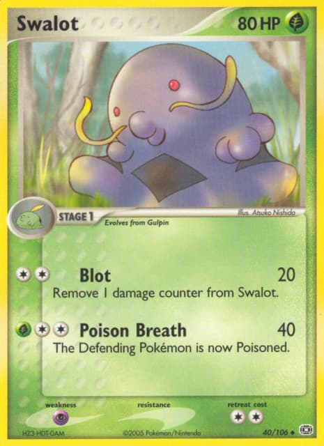 Swalot (Reverse Holofoil) (40) — Emerald