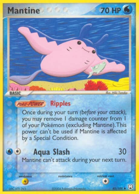 Mantine (Reverse Holofoil) (45) — Team Rocket Returns