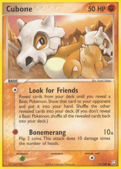Cubone (Reverse Holofoil) (51) — Team Rocket Returns