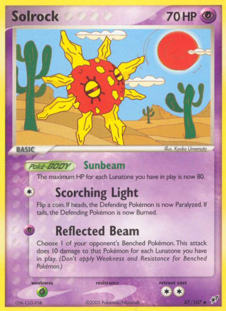 Solrock (Reverse Holofoil) (47) — Deoxys