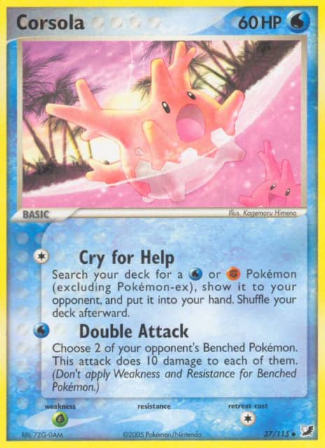 Corsola (Reverse Holofoil) (37) — Unseen Forces