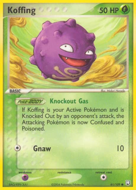 Koffing (Reverse Holofoil) (61) — Team Rocket Returns
