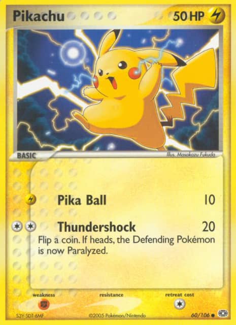 Pikachu (Reverse Holofoil) (60) — Emerald
