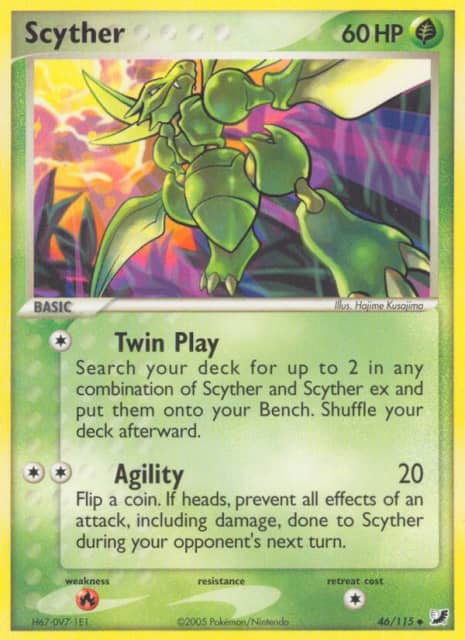 Scyther (Reverse Holofoil) (46) — Unseen Forces