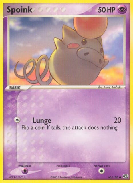 Spoink (66) — Emerald