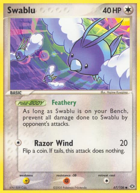 Swablu (Reverse Holofoil) (67) — Emerald