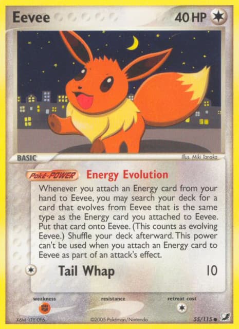 Eevee (Reverse Holofoil) (55) — Unseen Forces