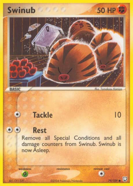 Swinub (Reverse Holofoil) (79) — Team Rocket Returns