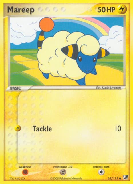 Mareep (Reverse Holofoil) (62) — Unseen Forces