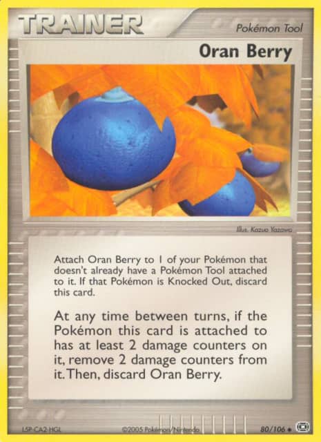 Oran Berry (Reverse Holofoil) (80) — Emerald