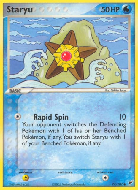 Staryu (Reverse Holofoil) (77) — Deoxys
