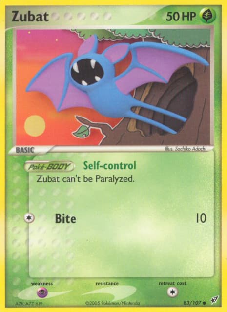Zubat (Reverse Holofoil) (83) — Deoxys