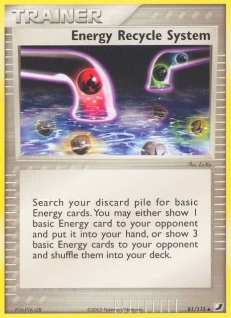 Energy Recycle System (Reverse Holofoil) (81) — Unseen Forces