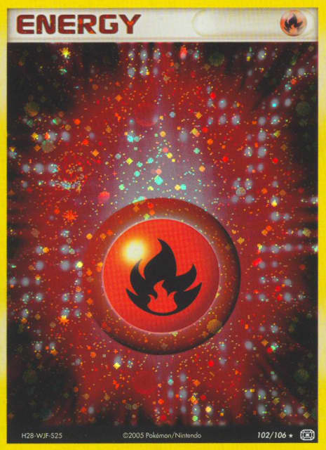 Fire Energy (Holofoil) (102) — Emerald