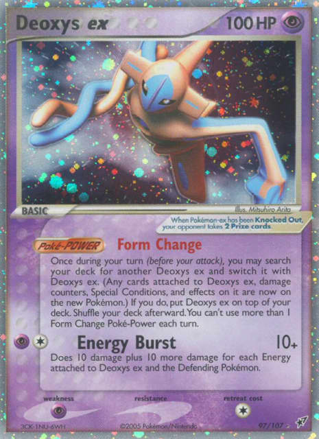 Deoxys ex (Holofoil) (97) — Deoxys