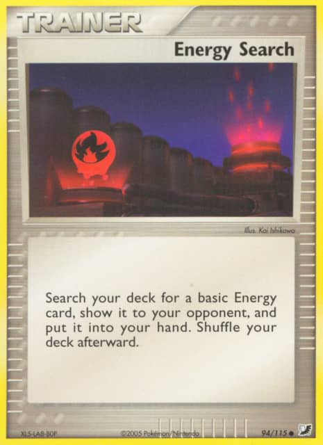 Energy Search (Reverse Holofoil) (94) — Unseen Forces